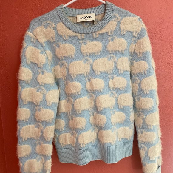 Perfect Condition Lanvin Sheep Sweater seen on Princess Diana and Harry Styles - Picture 1 of 4